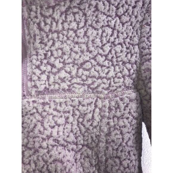 Wonder Nation Girls' Purple Plush Sherpa Fleece Jacket Youth Size Large 10-12 - Picture 3 of 6